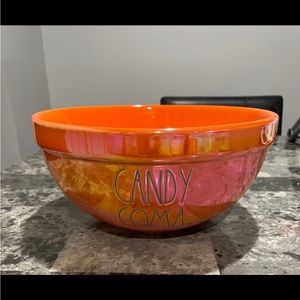 RAE DUNN “CANDY COMA” IRIDESCENT HALLOWEEN BOWL